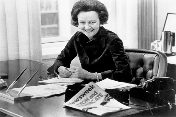 Recordemos a Katharine Graham. Primera dama de la prensa mundial, quien convirtió a The Washington Post en uno de los periódicos más respetados del mundo