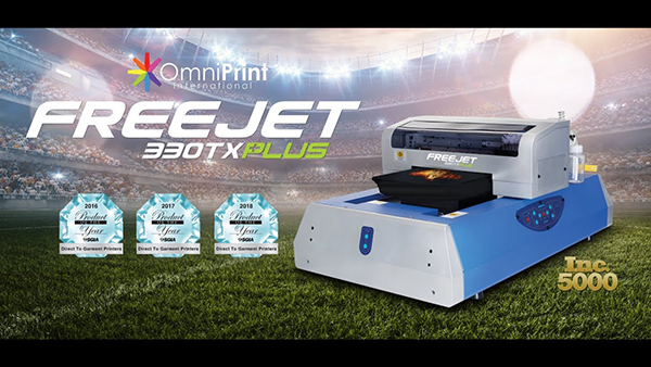 FreeJet 330tx de OmniPrint International, la mejor impresora directo a prenda (DTG)