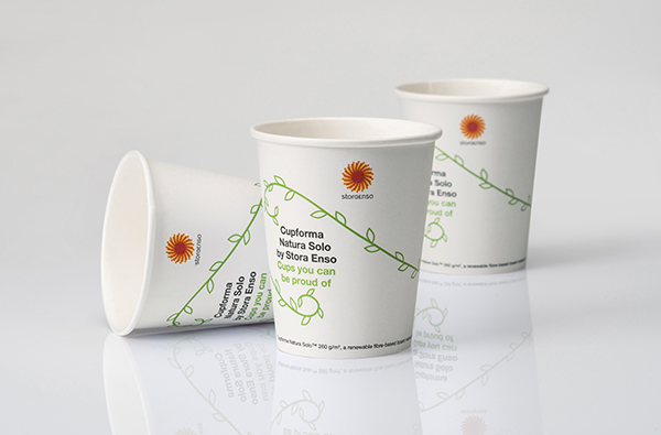 Stora Enso presenta un nuevo cartón renovable diseñado para un reciclaje efectivo: Cupforma Natura Solo