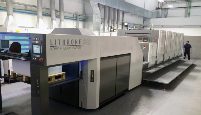 Lithrone G40 de Komori, desarrollada para entornos de impresión de alto rendimiento
