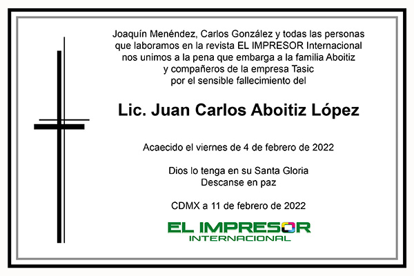 Lamentable fallecimiento del Lic. Juan Carlos Aboitiz